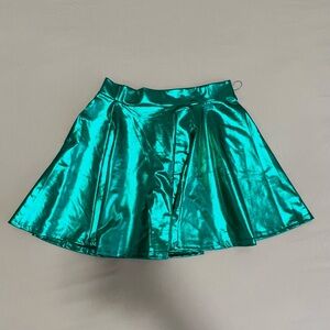 Metallic Green Skirt